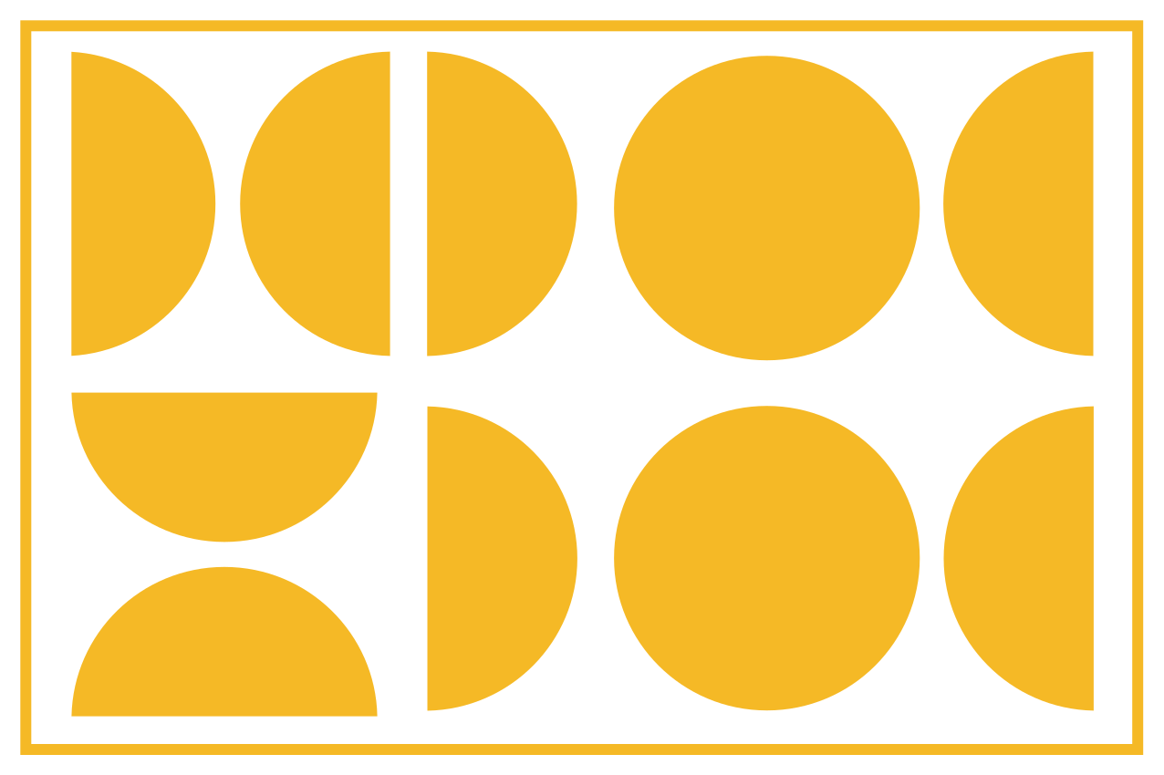 Podmetač moderan geometrijski žuti oblik - TenStickers