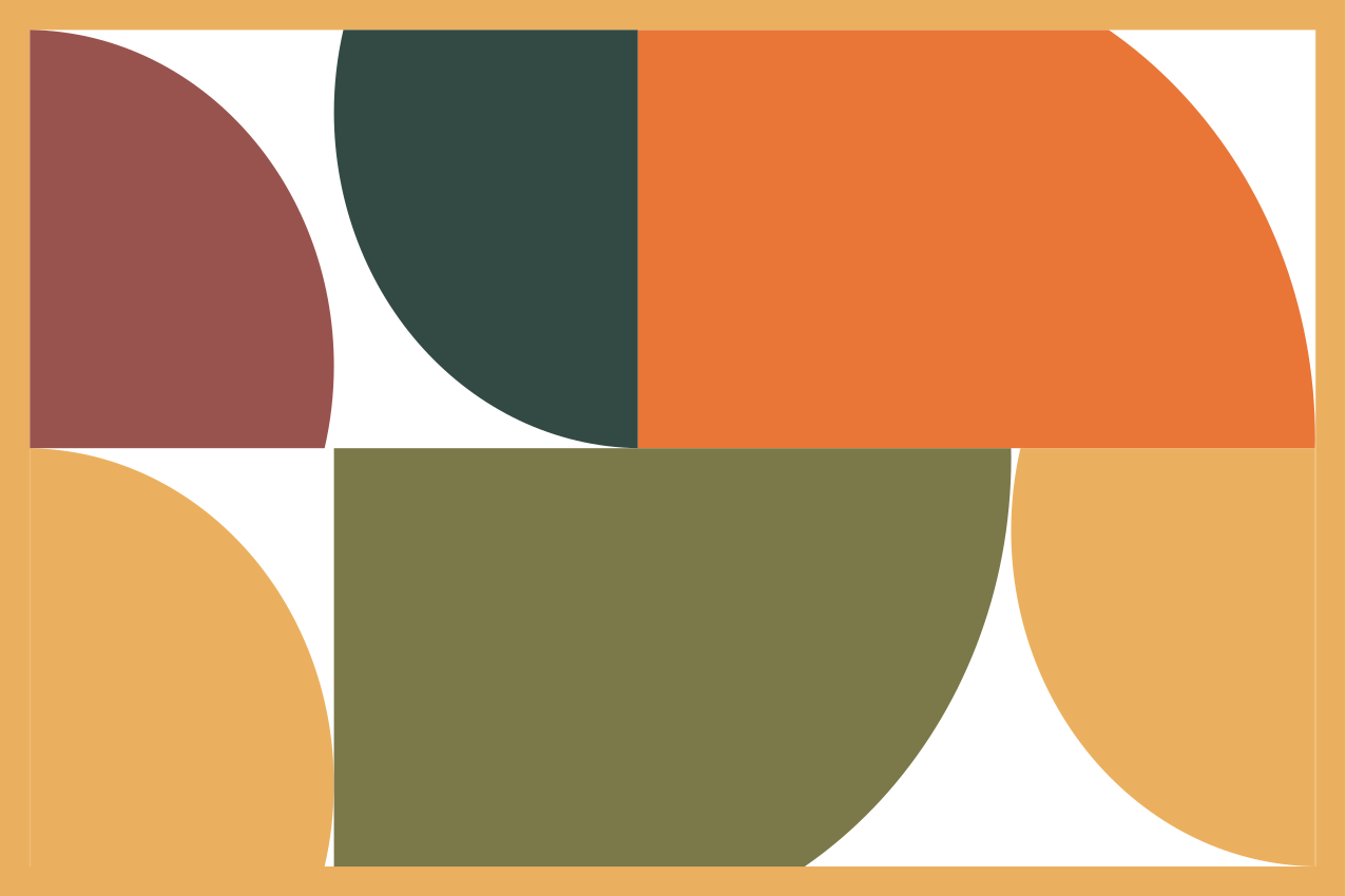 Podmetač moderan s modernim geometrijskim oblicima - TenStickers