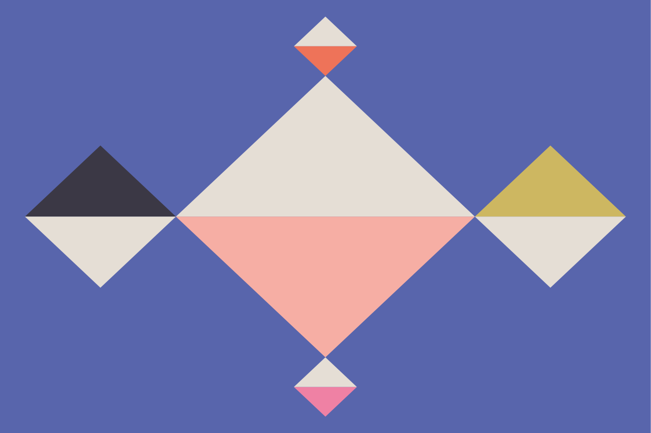 Podmetač moderan geometrijski šareni kvadrati - TenStickers