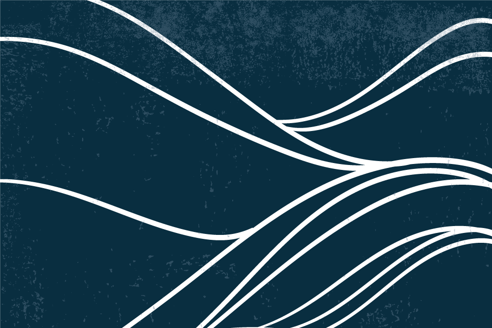 Podmetač moderan s elegantnim valovitim uzorkom - TenStickers