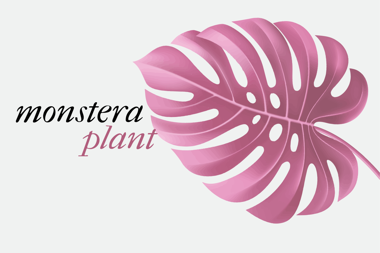 Podmetač izvornik s motivom lista monstere - TenStickers