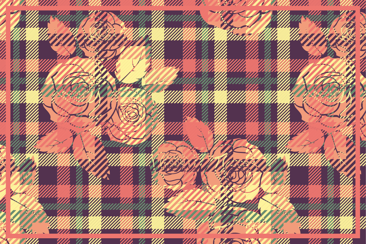 Podmetač tekstura botaničkog mrežnog aranžmana - TenStickers