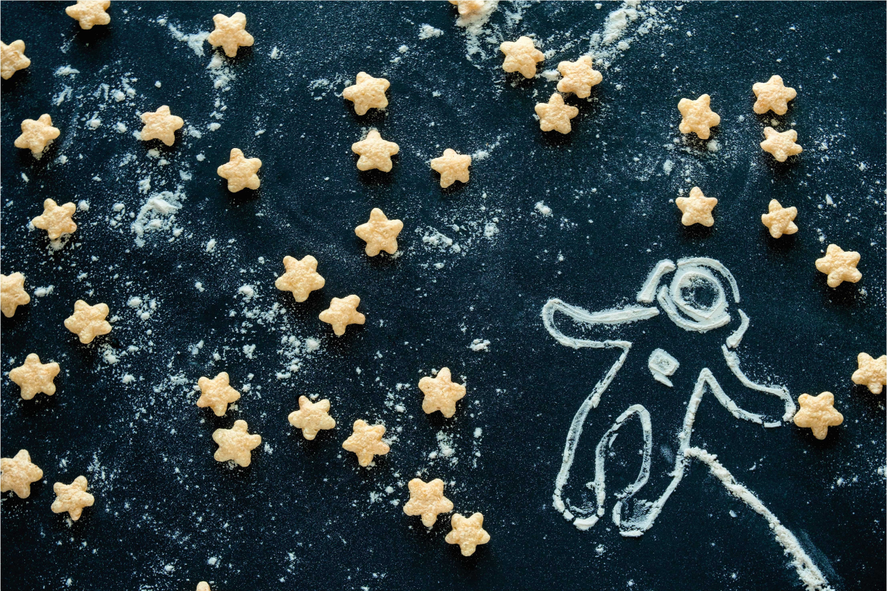 Podmetač djeca astronautska zvjezdana scena - TenStickers