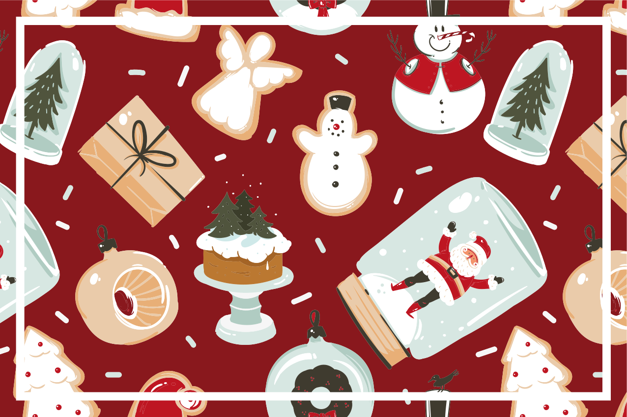 Podmetač božić s blagdanskim motivima - TenStickers
