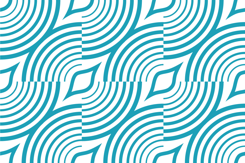 Podmetač moderan zakrivljeni valni uzorak - TenStickers