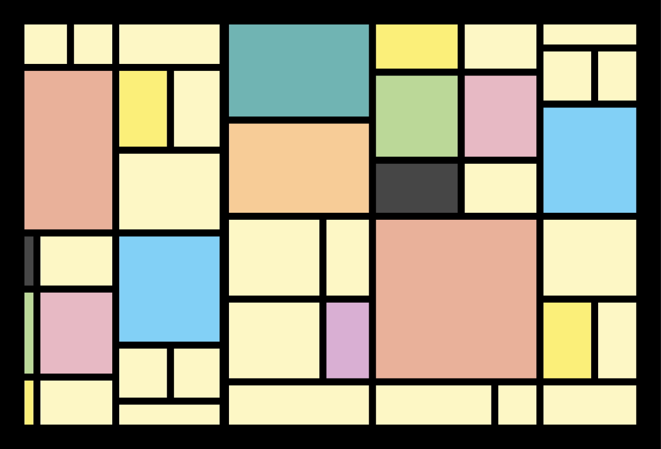 Podmetač moderan geometrijski apstraktni uzorak - TenStickers