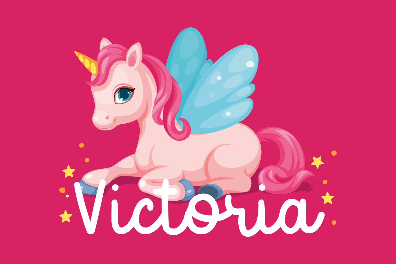 Podmetač djeca s ilustracijom šarenog jednoroga - TenStickers