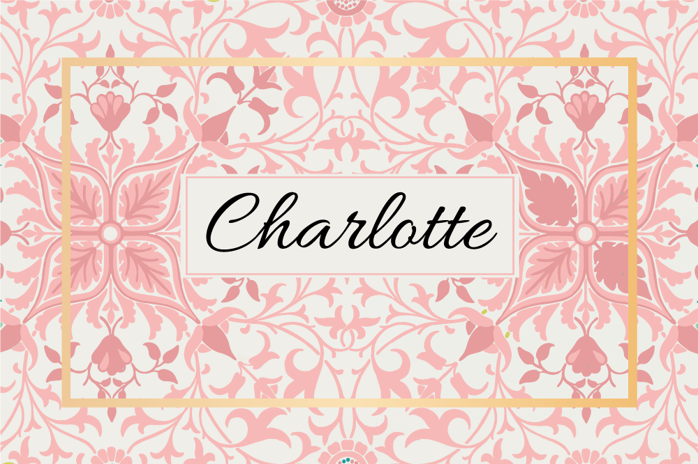 Podmetač s imenom prilagođeni botanički aranžman - TenStickers