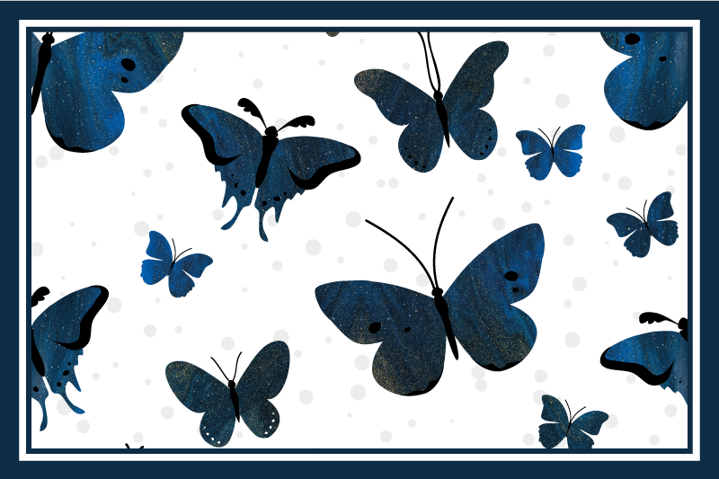 Podmetač izvornik s motivom leptira - TenStickers