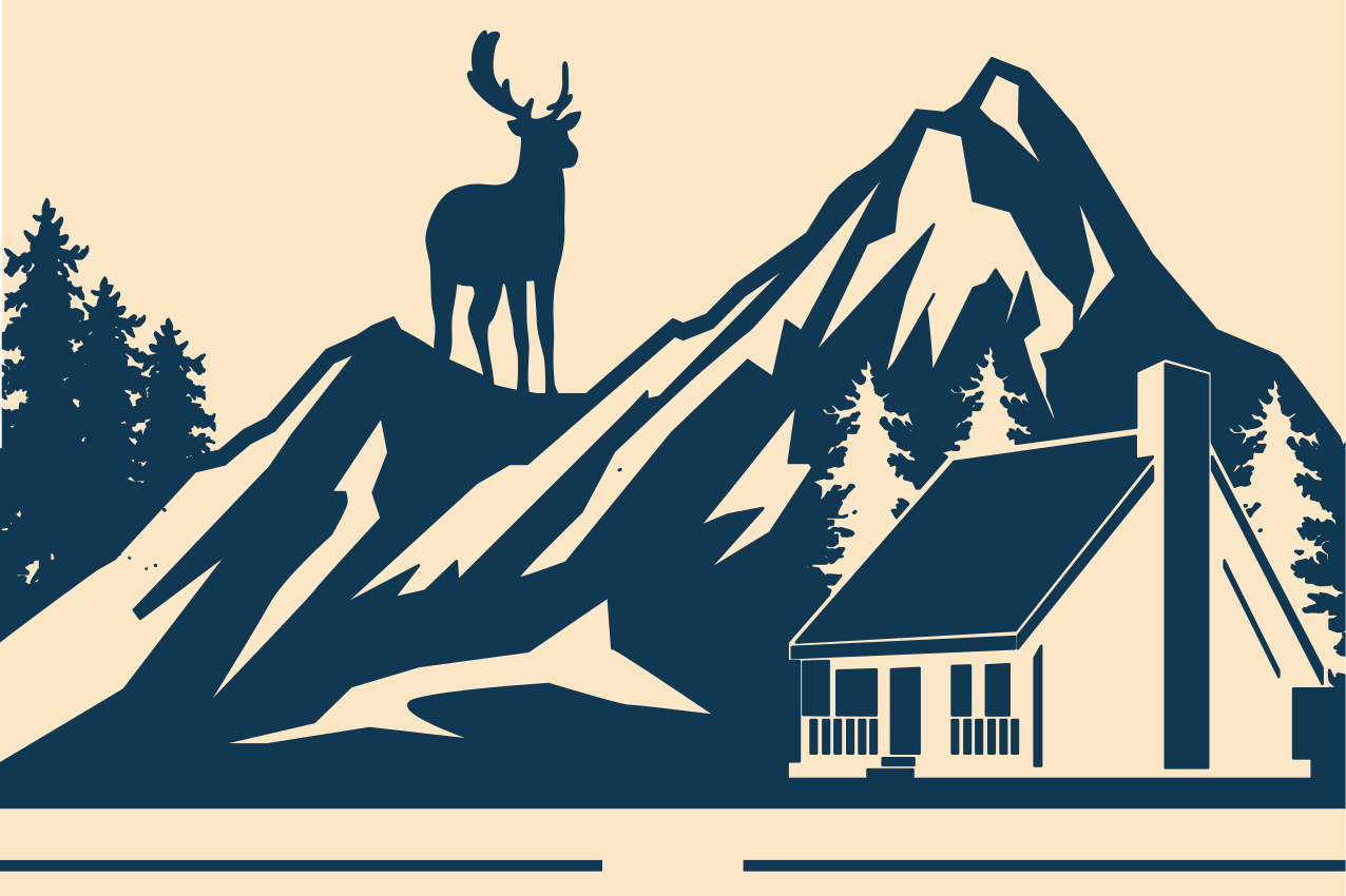 Podmetač izvornik grand planina pejzaž - TenStickers