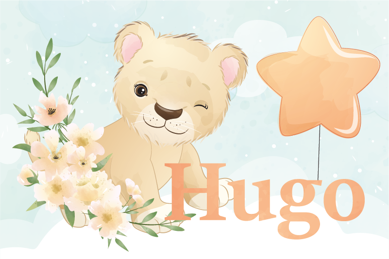 Podmetač djeca s veselim motivom lava - TenStickers