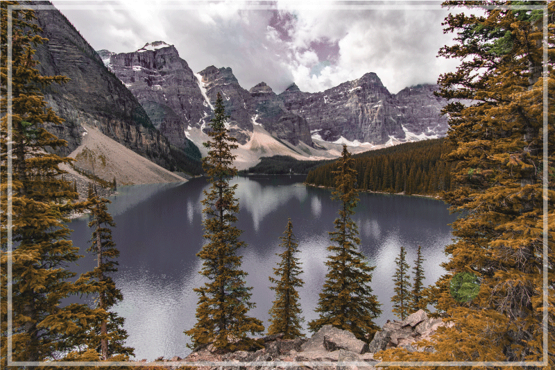 Podmetač moderan s pogledom na slikovite planine - TenStickers