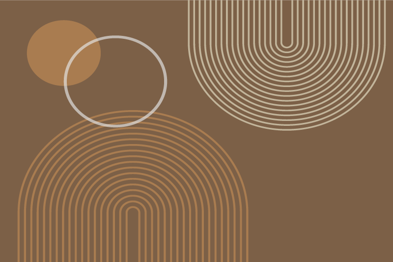 Topli geometrijski lukovi moderni podmetači - TenStickers