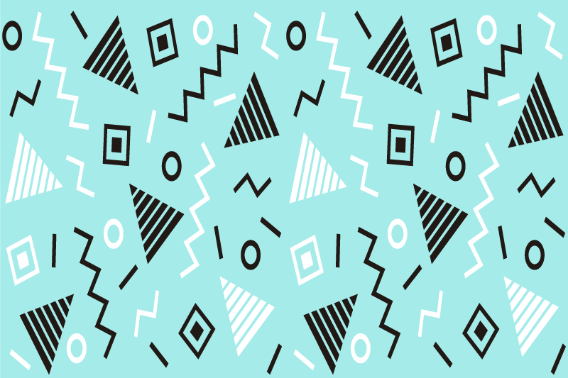 Podmetač moderan kolekcija geometrijskih uzoraka - TenStickers