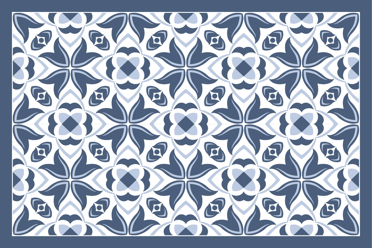 Podmetač tekstura s sofisticiranim botaničkim motivom - TenStickers