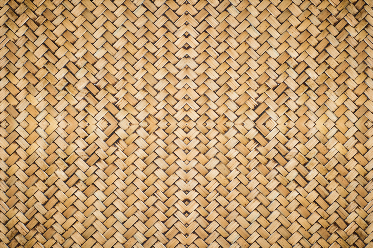 Teksturirani podmetači s efektom tkanog bambusa - TenStickers