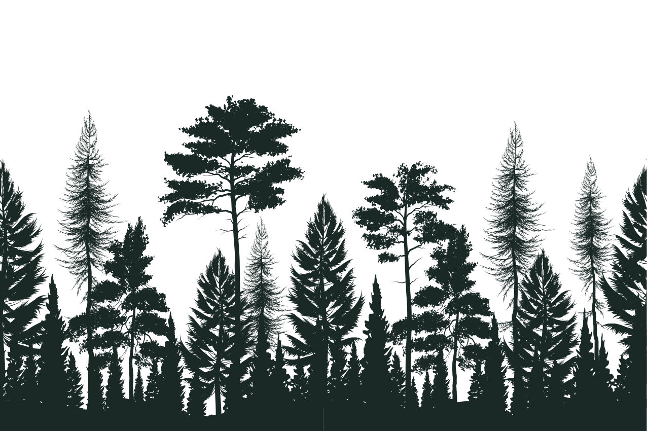 Podmetač tekstura silueta šumskog uzorka - TenStickers