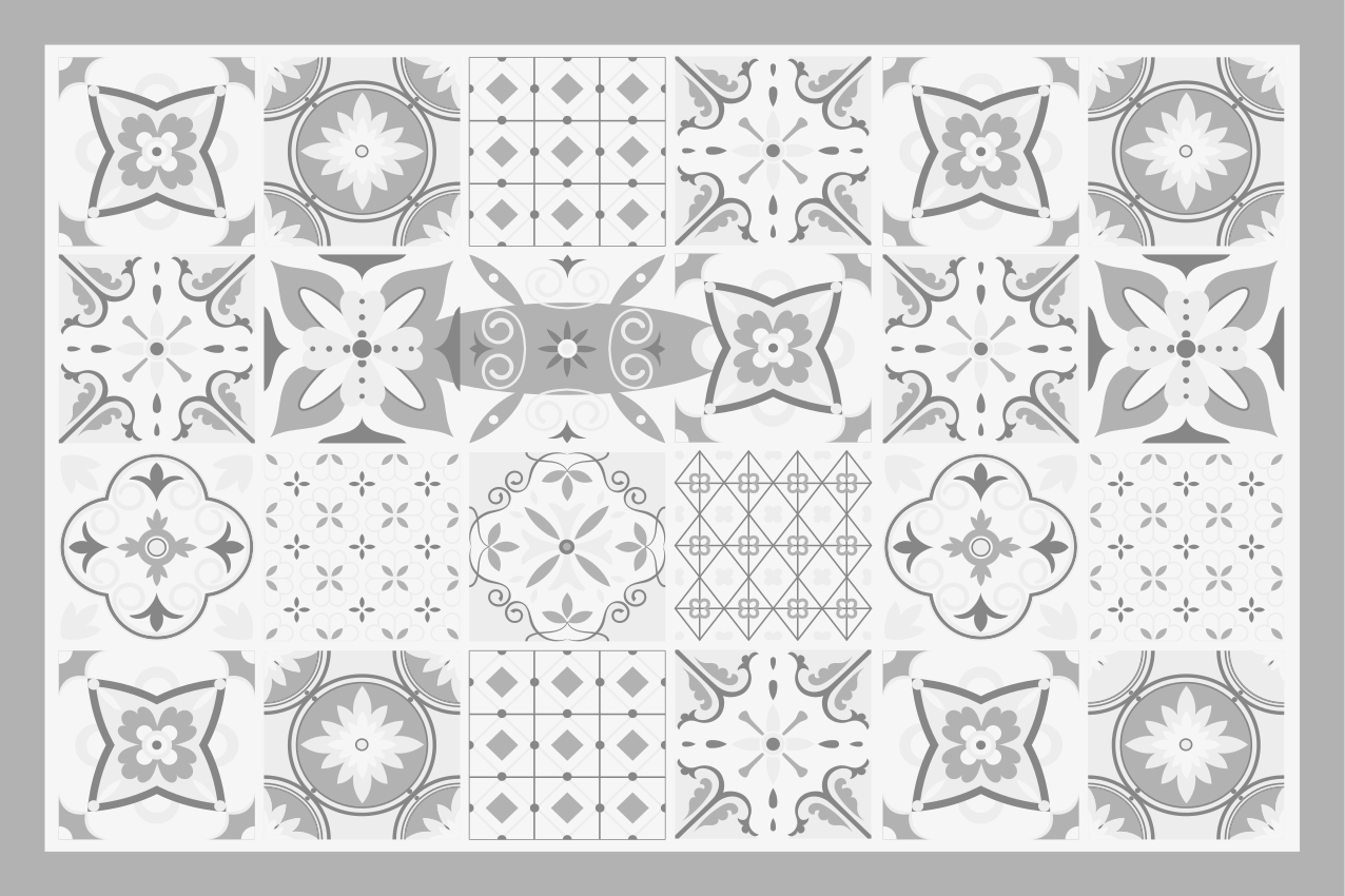Podmetač tekstura elegantni monokromatski uzorci - TenStickers