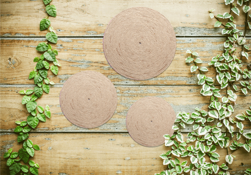 Podmetač moderan set prirodnih podmetača - TenStickers