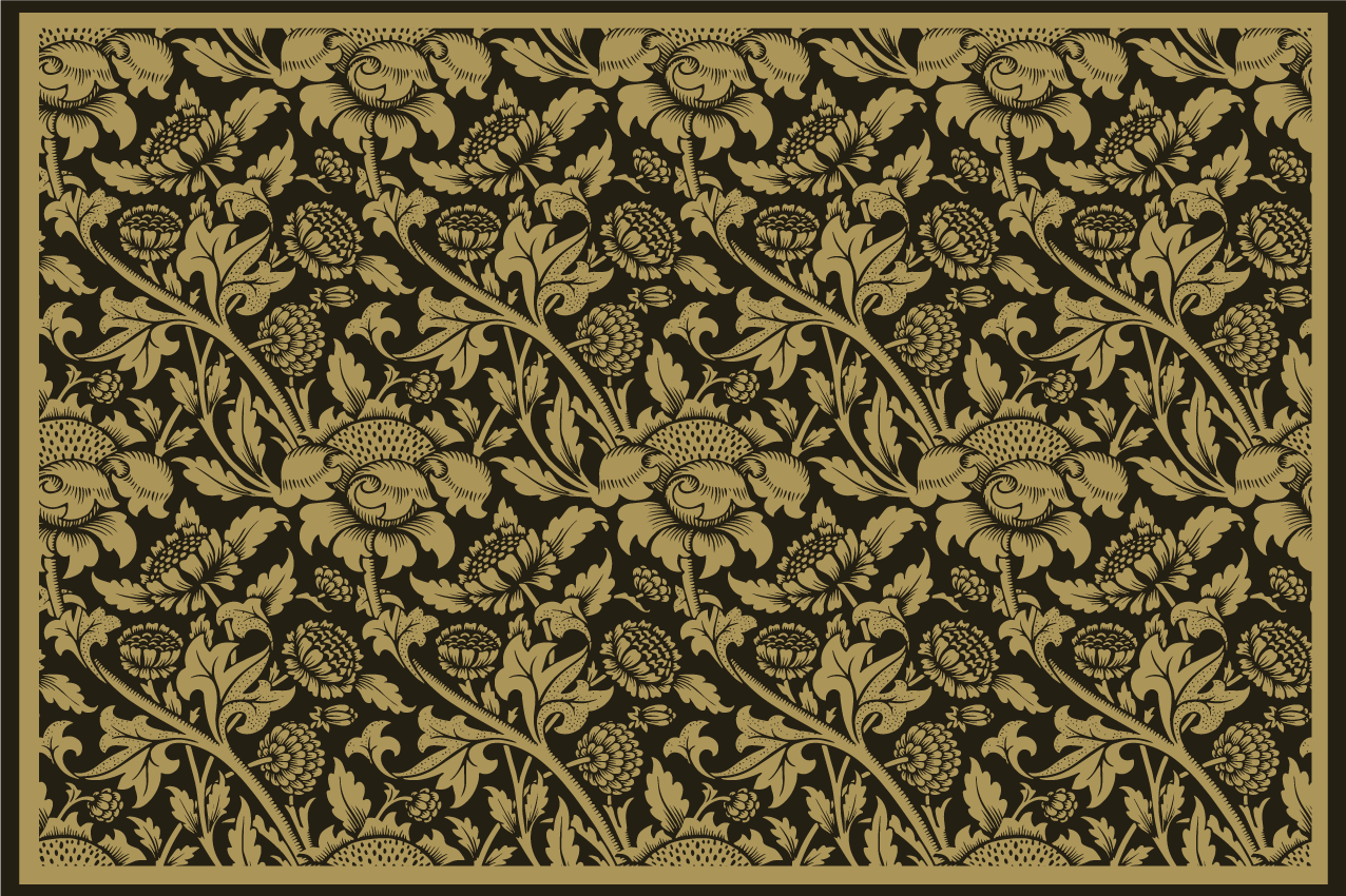 Podmetač elegantan botanička elegancija - TenStickers