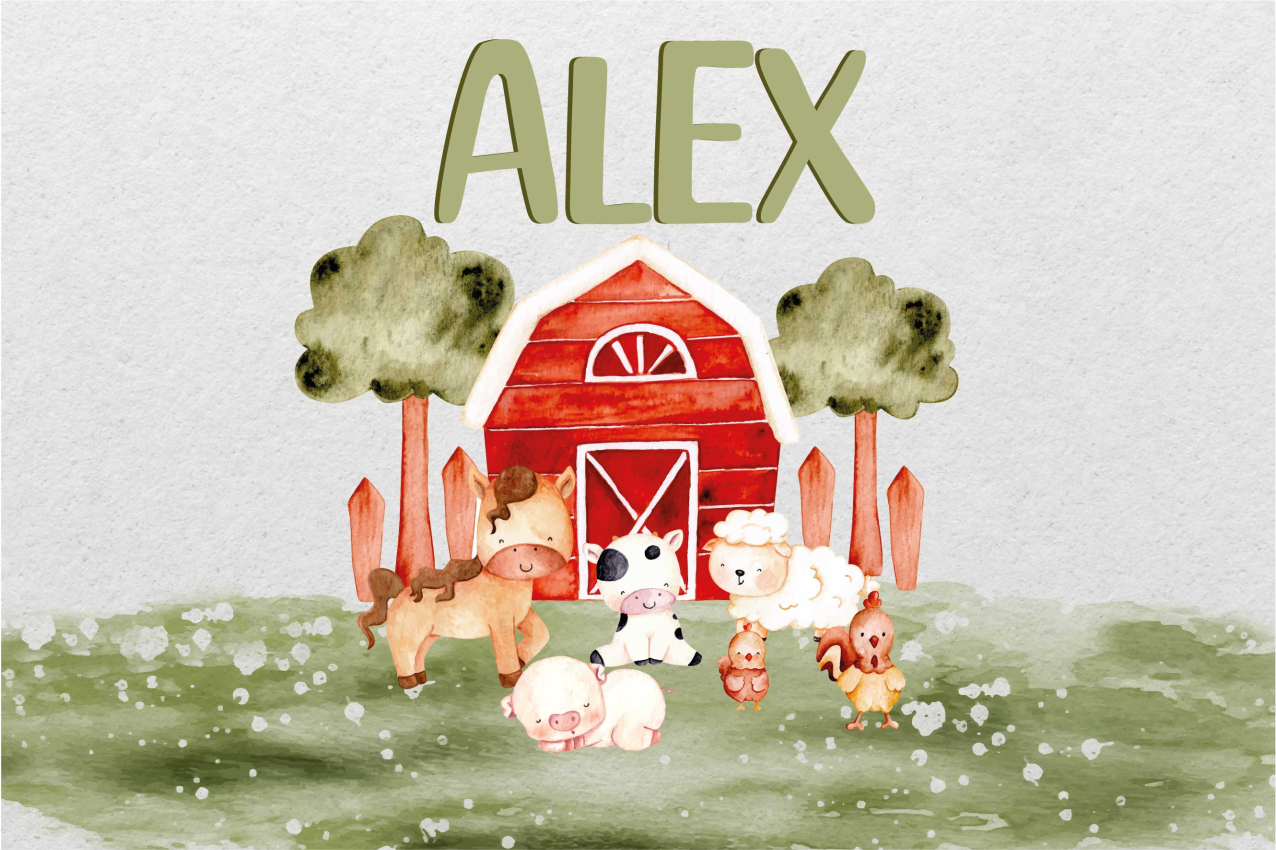 Podmetač dom vodene boje slatko voćnjak - TenStickers