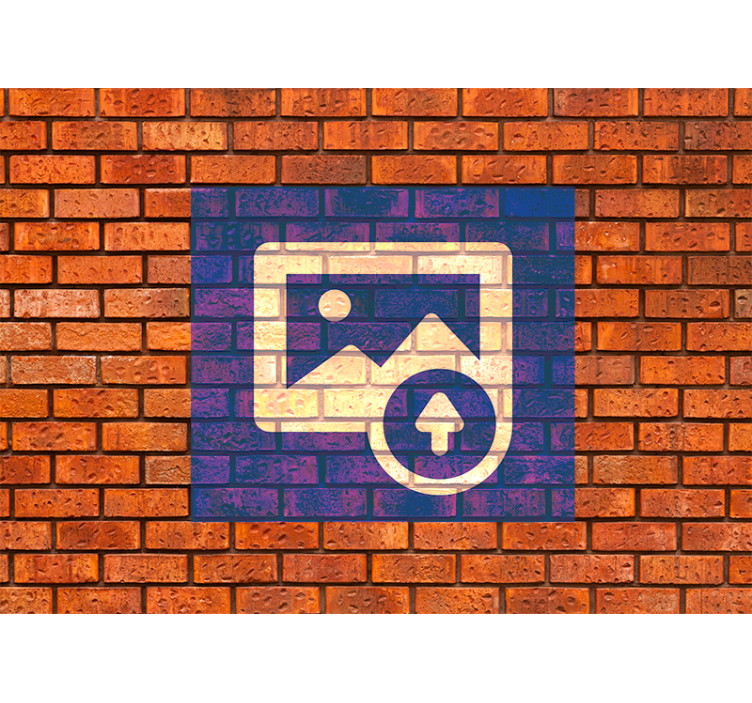 Foto tapete cigla efekt španjolske zastave - TenStickers