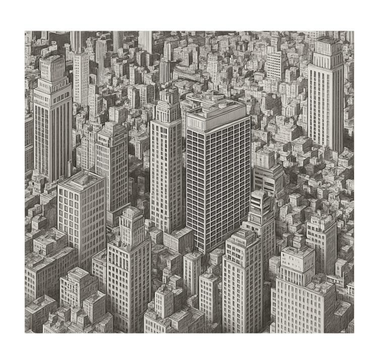 Foto tapete spavaća za tinejdžere crno-bijeli pregled - TenStickers