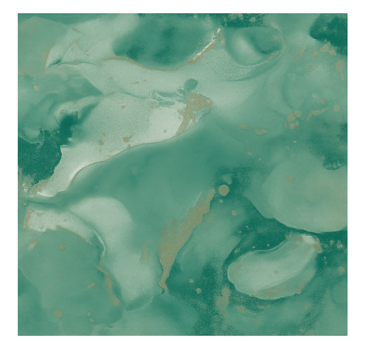 Foto tapete za dnevni boravak vrtlozi od smaragdnog mramora - TenStickers