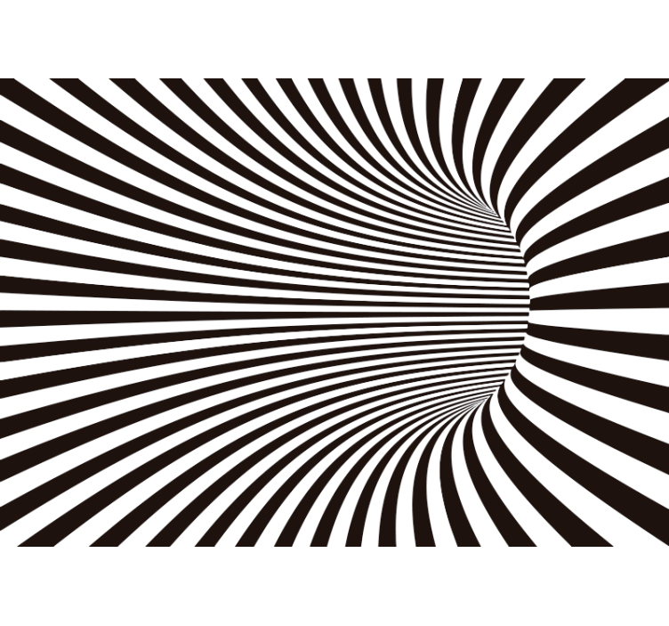 3d zidni mural s efektom tunela - TenStickers