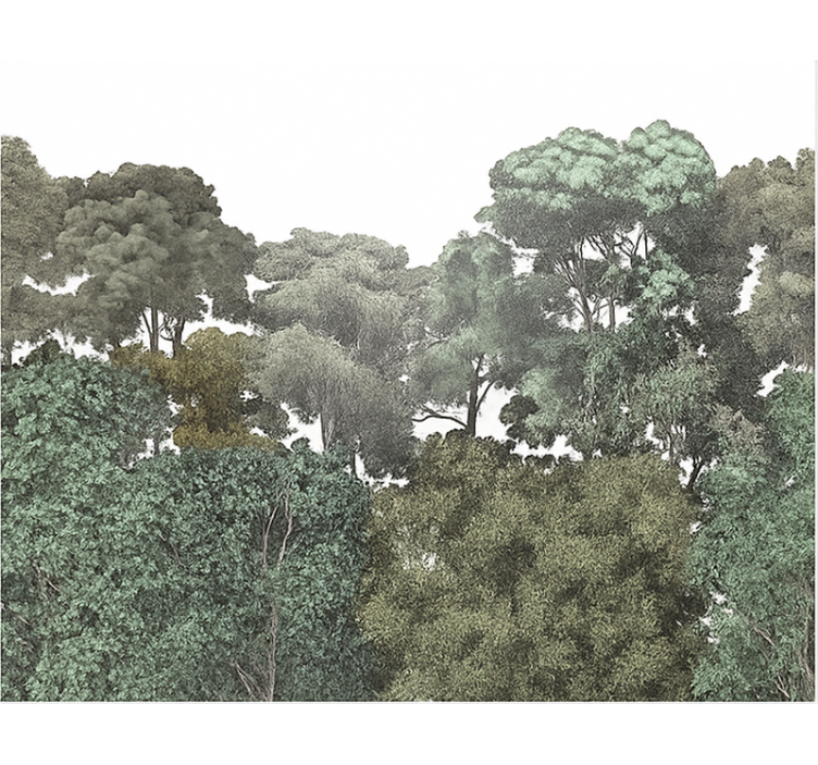 Foto tapete spavaća za tinejdžere elegantan motiv prašume - TenStickers