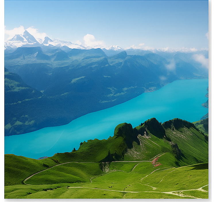 Foto tapete planinski snježni alpski vrh - TenStickers