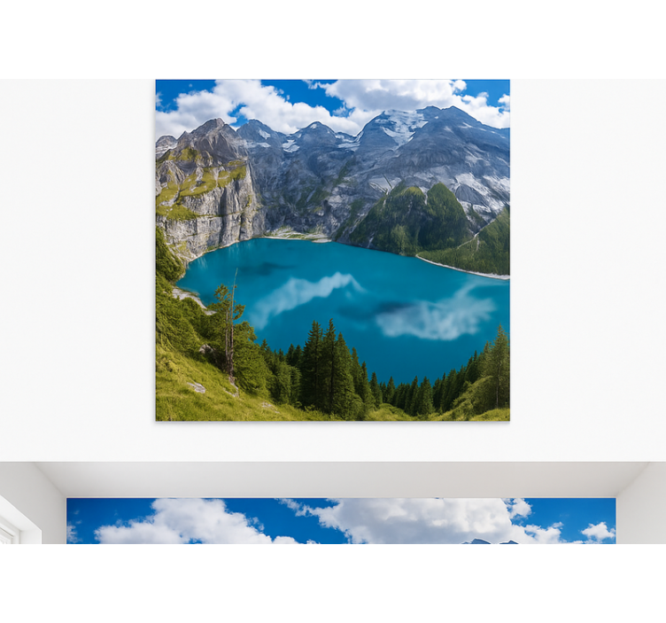 Foto tapete planinski zlatne planine zalaska sunca - TenStickers