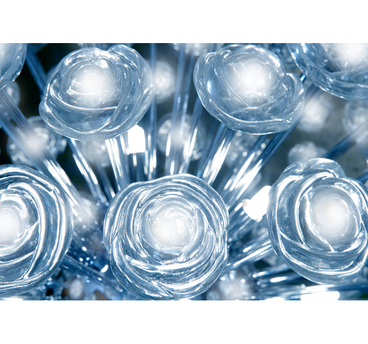 Zidni mural od kristalnog cvijeta - TenStickers