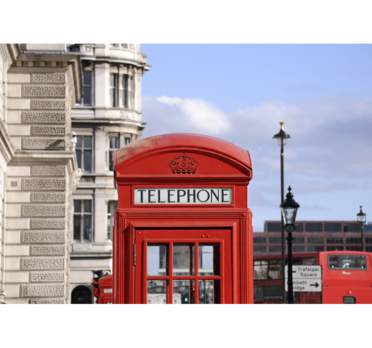 Foto tapete London londonska telefonska govornica - TenStickers