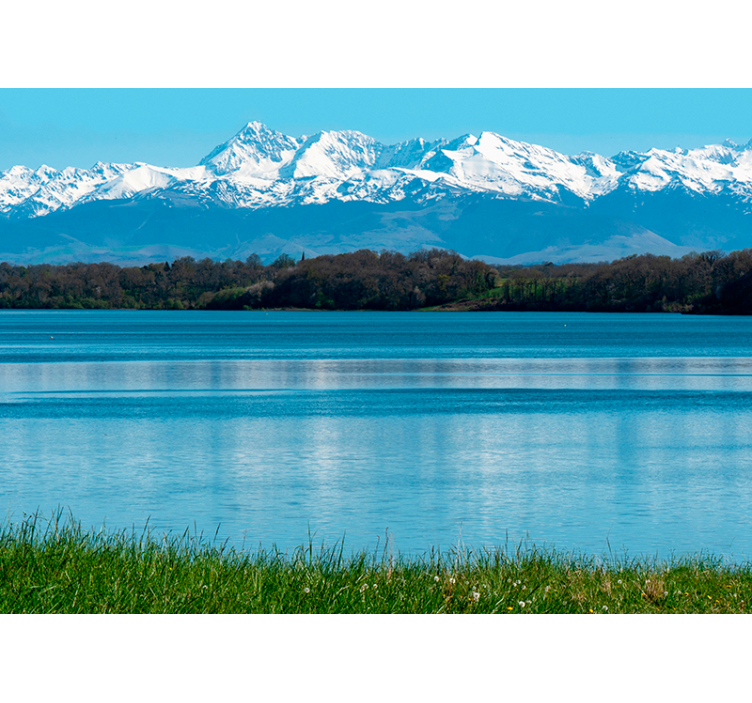 Jezero u zidnom zidu s pirinejskim zidom - TenStickers