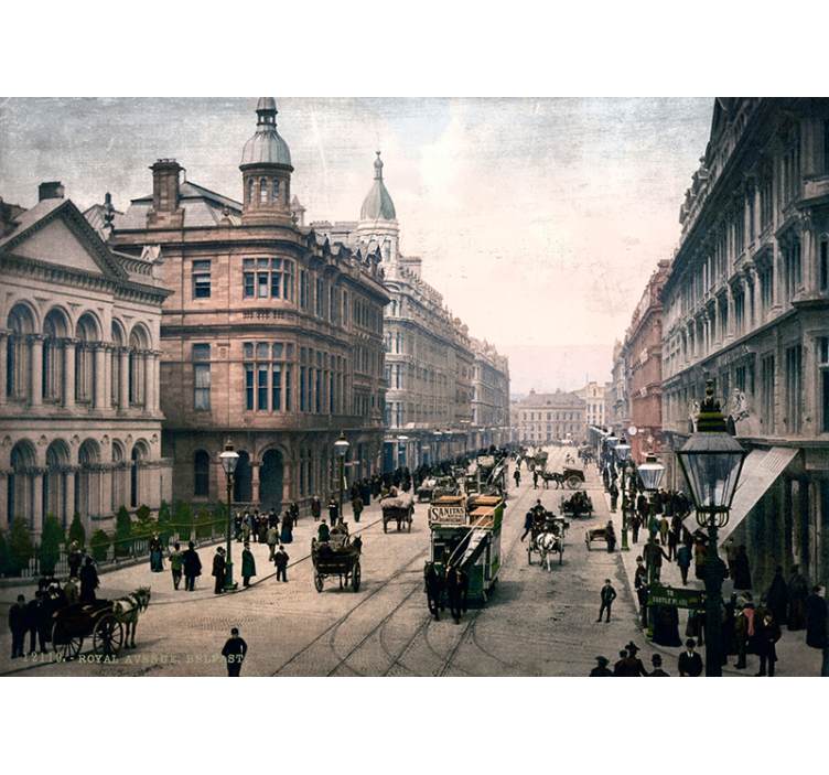 Zidni mural belfast grada - TenStickers