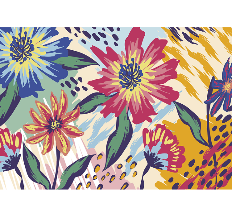 Van gogh cvijeće klasični umjetnički zidni mural - TenStickers