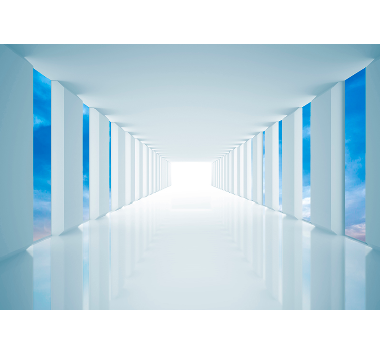 Hodati u nebu 3d zidni mural - TenStickers