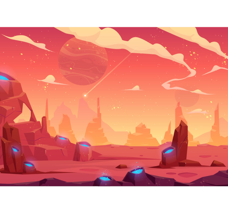 Posjet svemirskim dječjim freskama - TenStickers