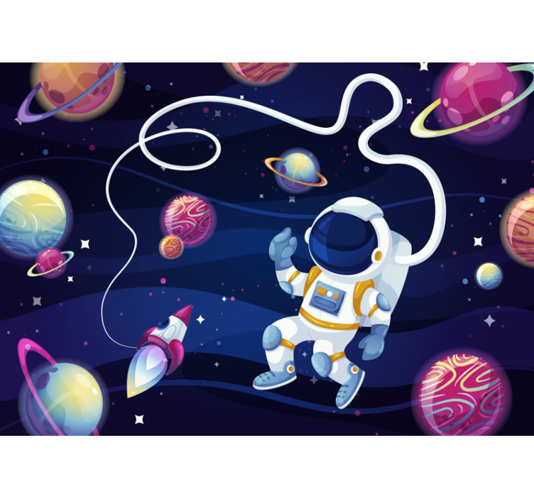 Djeca freske astronaut u svemiru - TenStickers