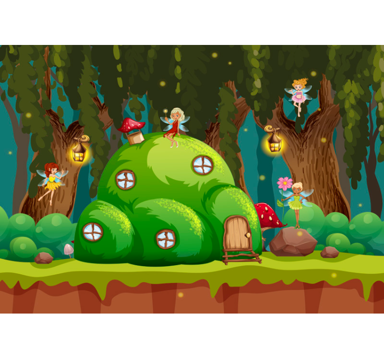 Foto tapete fantazija vila začarana šuma - TenStickers