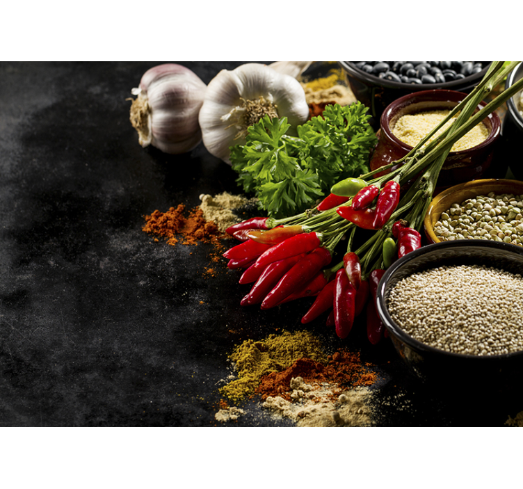 Začini 3d zidni foto mural - TenStickers