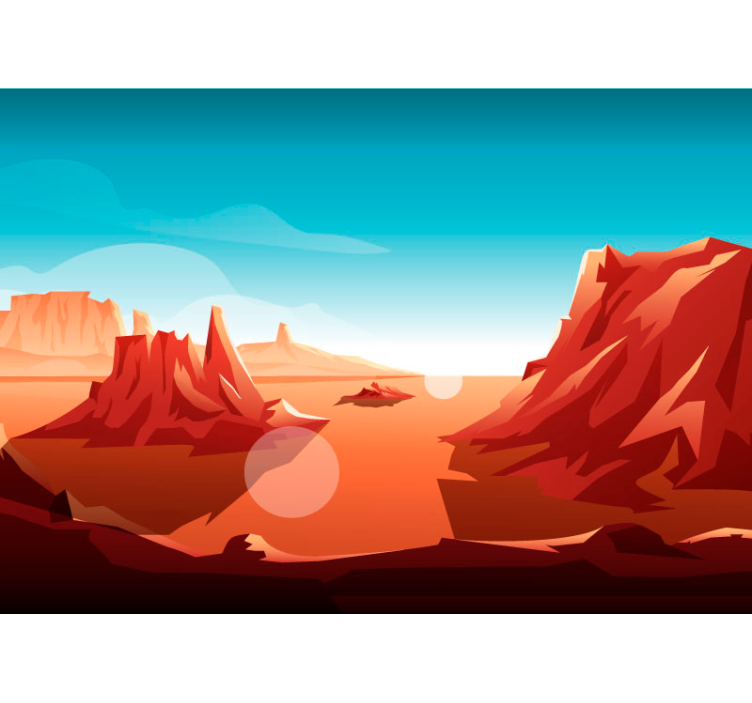 Zidne freske za pustinjsko sunce - TenStickers