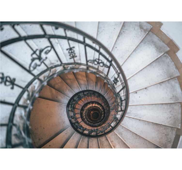 3d spiralne stepenice 3d zidni zid - TenStickers