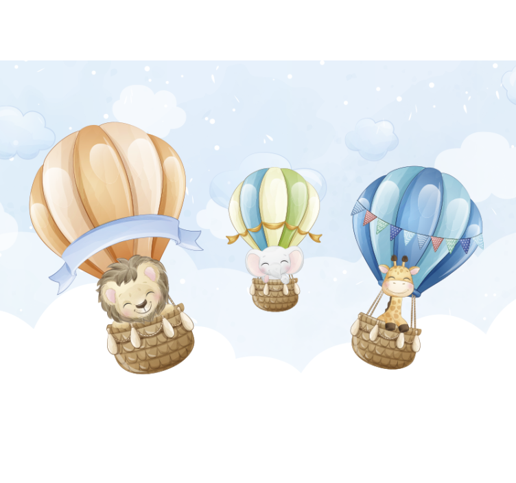 Zidne freske s napuhanim balonima - TenStickers