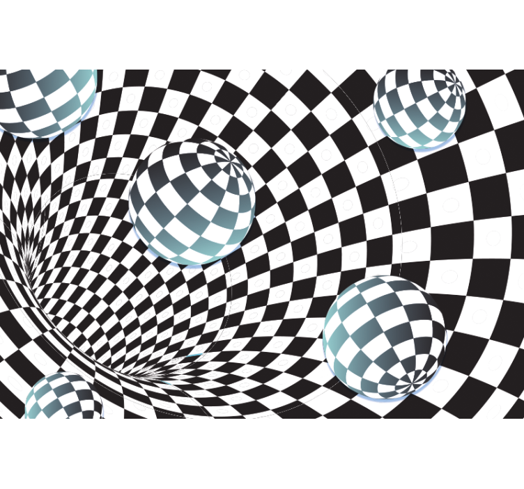 Zidna foto iluzija naljepnice kubičnog svijeta 3d - TenStickers