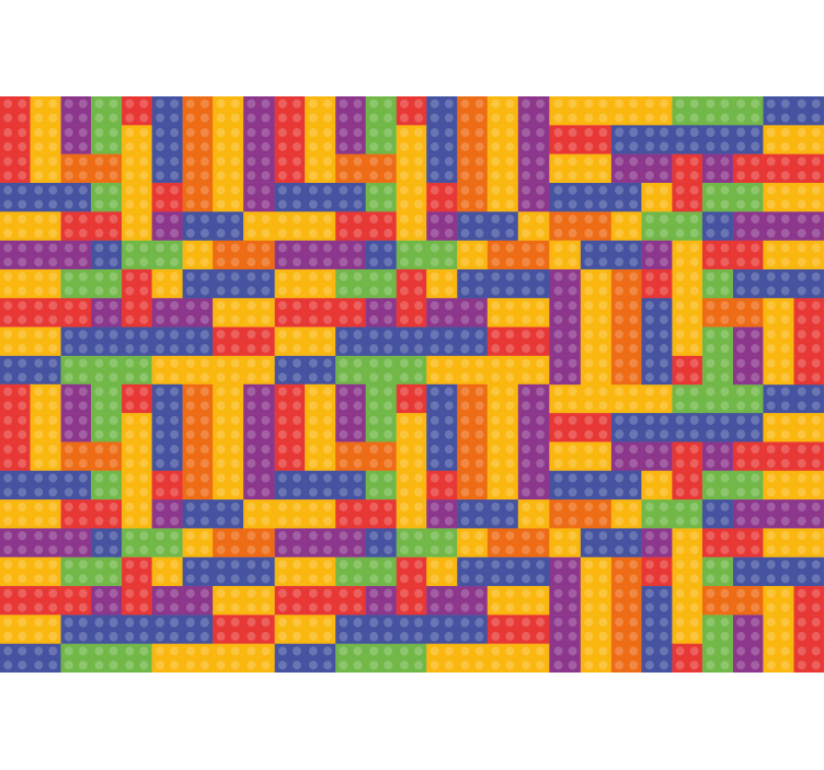 Foto tapete teksturama i uzorcima šareni blokovski uzorak - TenStickers