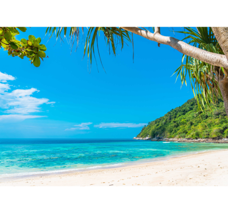 Foto tapeta tropski obalni krajolik - TenStickers