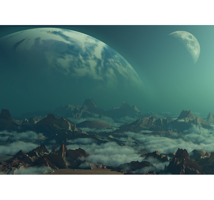 Foto tapete prostor nebeski planinski vrhovi - TenStickers