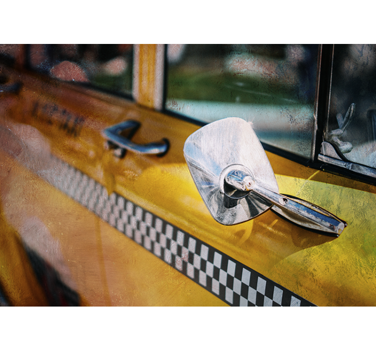 New york zidne pozadine ikonični žuti taksi - TenStickers